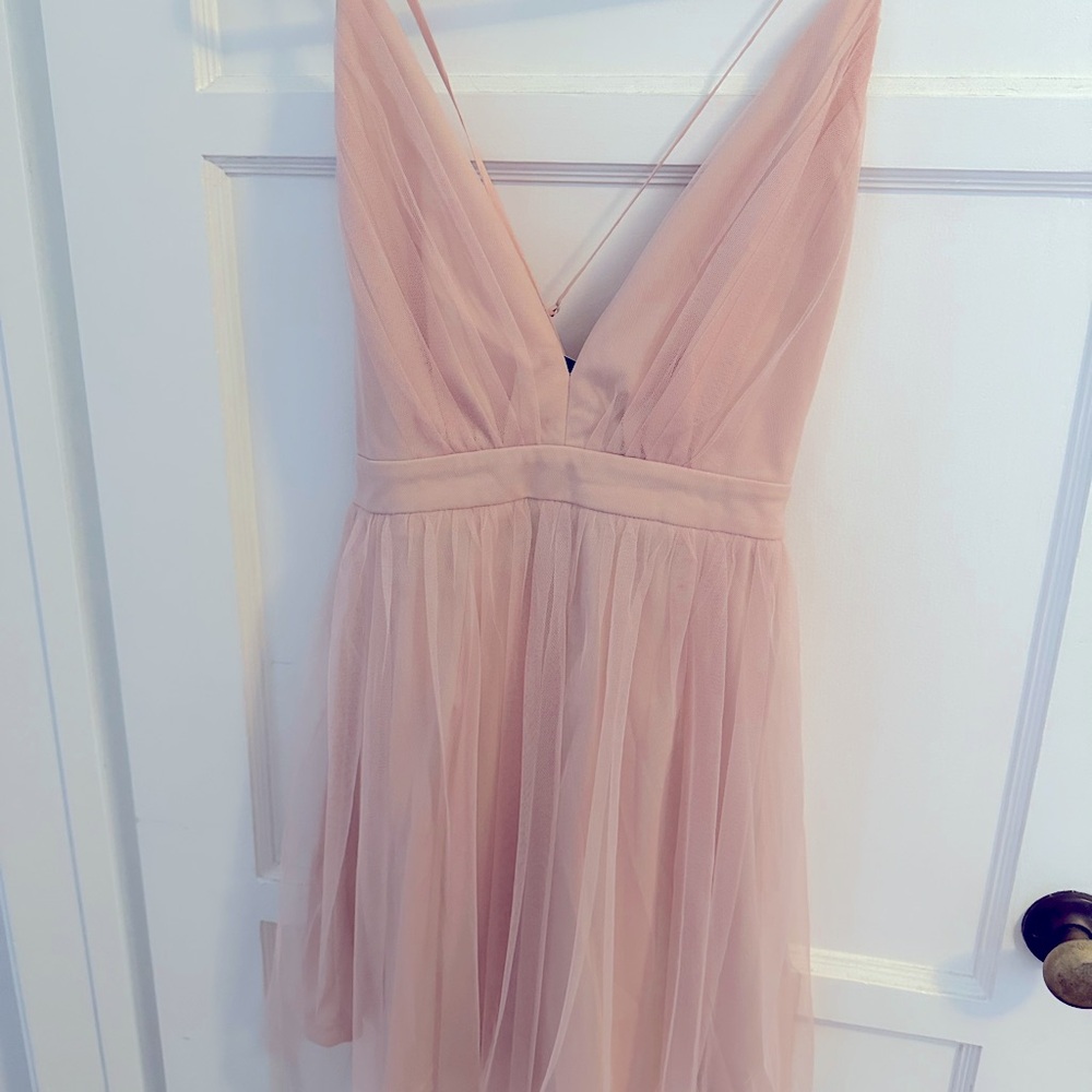 NWT Lulus pink taffeta dress size small